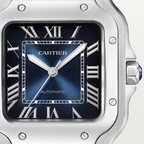 Unworn Santos, Stainless Steel, 35.1mm, Ref# WSSA0063, box and papers