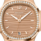 Nautilus Ladies Automatic Watch, 18k Rose Gold and Diamonds, 35,2mm, Ref# 7118/1200R-010