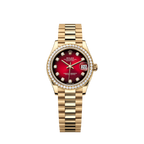 Unworn 2025, Datejust 31, 18k Yellow Gold, Diamond, Ref# 278288rbr-0041, box and papers