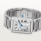 Unworn Tank Must, Extra-large Stainless Steel, 41mm x 31mm, Ref# WSTA0053, box and papers