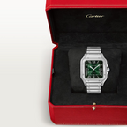 Unworn Santos, Stainless Steel, 39.8mm, Ref# WSSA0062, box and papers