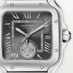 Unworn Santos Dual Time, Stainless Steel, 40.2mm, Ref# WSSA0076, box and papers