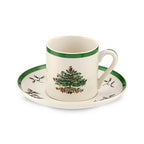Spode Christmas Tree Espresso Cup and Saucer Set of 4