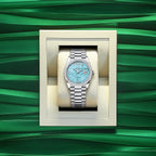 Day-Date 36, Platinum with Diamond-set, 36mm, Ref# 128396tbr-0016