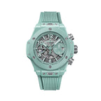 Unworn Big Bang Unico Mint Green Ceramic 42, 441.GS.5221.RX, box and papers