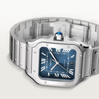 Unworn Santos, Stainless Steel, 39.8mm, Ref# WSSA0030, box and papers
