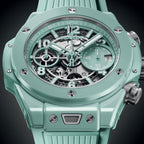 Unworn Big Bang Unico Mint Green Ceramic 42, 441.GS.5221.RX, box and papers
