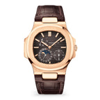 Nautilus Date, Moon Phases Watch, 18k Rose Gold, 40mm, Ref# 5712R-001