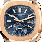 Nautilus Flyback Chronograph, Date Watch, 18k Rose Gold and Stainless Steel, 40,5 mm, Ref# 5980/1AR-001