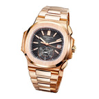 Nautilus Flyback Chronograph, Date Watch, 18k Rose Gold, 40,5 mm, Ref# 5980/1R-001