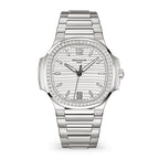Nautilus Ladies Automatic Watch, Stainless Steel and Diamonds, 35,2mm, Ref# 7118/1200A-010