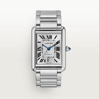 Unworn Tank Must, Extra-large Stainless Steel, 41mm x 31mm, Ref# WSTA0053, box and papers