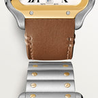 Unworn Santos, Stainless Steel and 18k Yellow Gold, 39.8mm, Ref# W2SA0009, box and papers