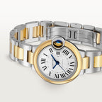 Unworn Ballon Bleu, Stainless Steel and 18k Yellow Gold, 36mm, Ladies, Ref# W2BB0038, box and papers