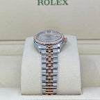 Lady-Datejust 28, Oystersteel and 18k Everose Gold, Ref# 279381RBR-0013