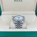 Datejust 41 Oystersteel and 18K White Gold 41 mm White Dial, Ref# 126334-0010