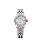 Lady-Datejust 28, Oystersteel and 18k Everose Gold, Ref# 279381RBR-0013