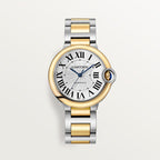 Unworn Ballon Bleu, Stainless Steel and 18k Yellow Gold, 36mm, Ladies, Ref# W2BB0038, box and papers