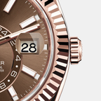 Sky-Dweller 42mm, 18k Everose Gold, Oysterflex, Ref# 326235-0005