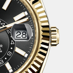 Sky-Dweller 42mm, 18k Yellow Gold, Oysterflex, Ref# 326238-0009