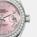 Lady-Datejust 28, Oystersteel and 18k White Gold, Ref# 279384RBR-0005