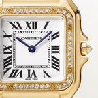 Unworn Panthère Medium, 18k Yellow Gold, Diamonds, 27mm x 36mm, Ref# WJPN0016, box and papers