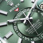 Sky-Dweller, 42mm, Oystersteel and 18k White Gold, Green, Oyster, Ref# 336934-0001
