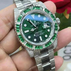 Submariner Date, 18K White Gold Diamonds Emerald UNWORN, 40mm