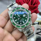 Submariner Date, 18K White Gold Diamonds Emerald UNWORN, 40mm