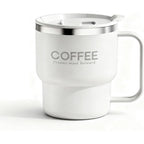 12 oz Insulated Coffee Mug with Lid and Handle Double Wall Vacuum