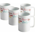 Cake Boss Set of 4 Icing & Quotes Porcelain Mugs