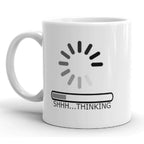 Funny Humor Thinking Computer Novelty Coffee Tea Mug 11 oz