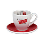 Konitz Coffee Bar Amore Mio 2 oz. Espresso Cup and Saucer (Set of 4)