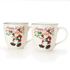 Pfaltzgraff Winterberry Naughty And Nice Porcelain Mug, Set of 2