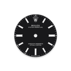 Unworn 2025, Oyster Perpetual, Oystersteel, 34mm, Black dial, Domed Oyster, Ref# 124200-0010, box and papers