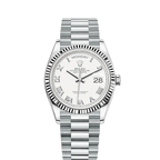Day-Date, 36mm, Platinum, Ref# 128236-0007