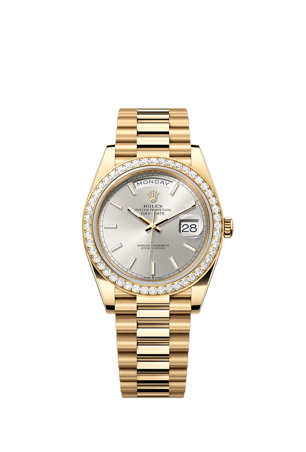 Day-Date 40, 18k Yellow Gold with Diamond-set, 40mm, Ref# 228348rbr-0042