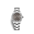 Datejust 31, Oystersteel, 18kt White Gold and diamonds, Ref# 278384RBR-0031