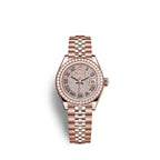 Lady-Datejust 28, 18kt Everose Gold and diamonds, Ref# 279135RBR-0022