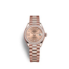 Lady-Datejust 28, 18kt Everose Gold and diamonds, Ref# 279135RBR-0029