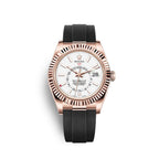 Sky-Dweller 42mm, 18k Everose Gold, Oysterflex, Ref# 326235-0004