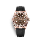 Sky-Dweller 42mm, 18k Everose Gold, Oysterflex, Ref# 326235-0005
