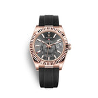 Sky-Dweller 42mm, 18k Everose Gold, Oysterflex, Ref# 326235-0006