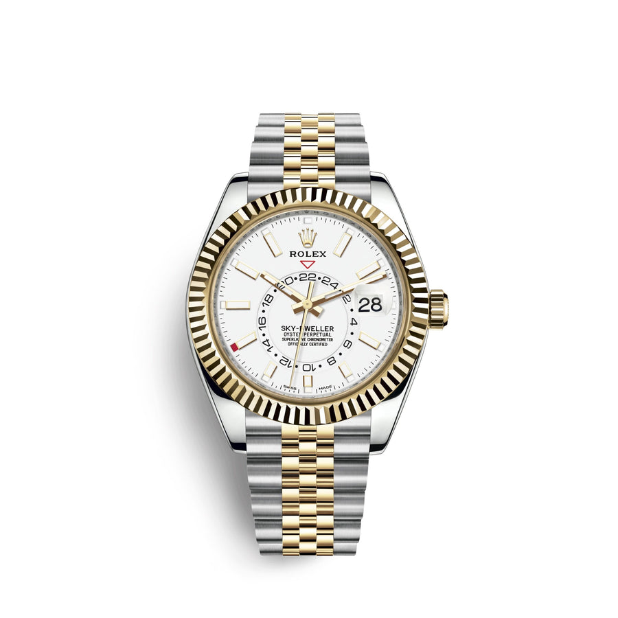 Sky-Dweller 42mm, Oystersteel and 18k Yellow Gold, Ref# 326933-0010