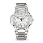 Nautilus Ladies Automatic Watch, Stainless Steel and Diamonds, 35,2mm, Ref# 7118/1200A-010