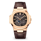 Nautilus Date, Moon Phases Watch, 18k Rose Gold, 40mm, Ref# 5712R-001
