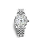 Datejust 31, Oystersteel, 18kt White Gold and diamonds, Ref# 278384RBR-0008