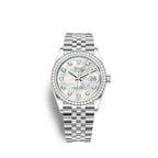 Datejust 36 Oystersteel and white gold Ref# 126284RBR-0011