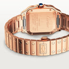 Unworn Santos, 18k Rose Gold, 35.1mm, Ref# WGSA0031, box and papers