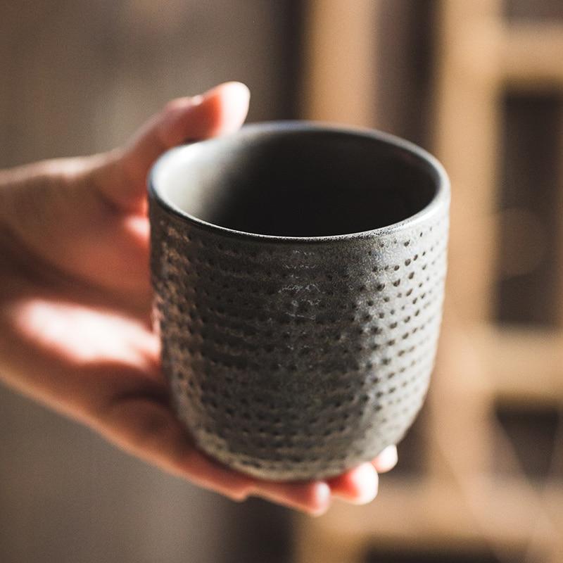 Vintage Tea Esspresso Mug Ceramic Pottery Coffee Mugs Japanese Teaware Teacups Slate 